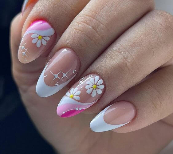 The top spring nails, spring nail art, and spring nail designs to copy