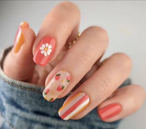 The top spring nails, spring nail art, and spring nail designs to copy