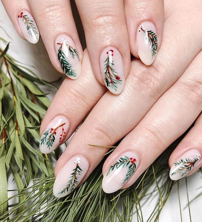 christmas tree nails