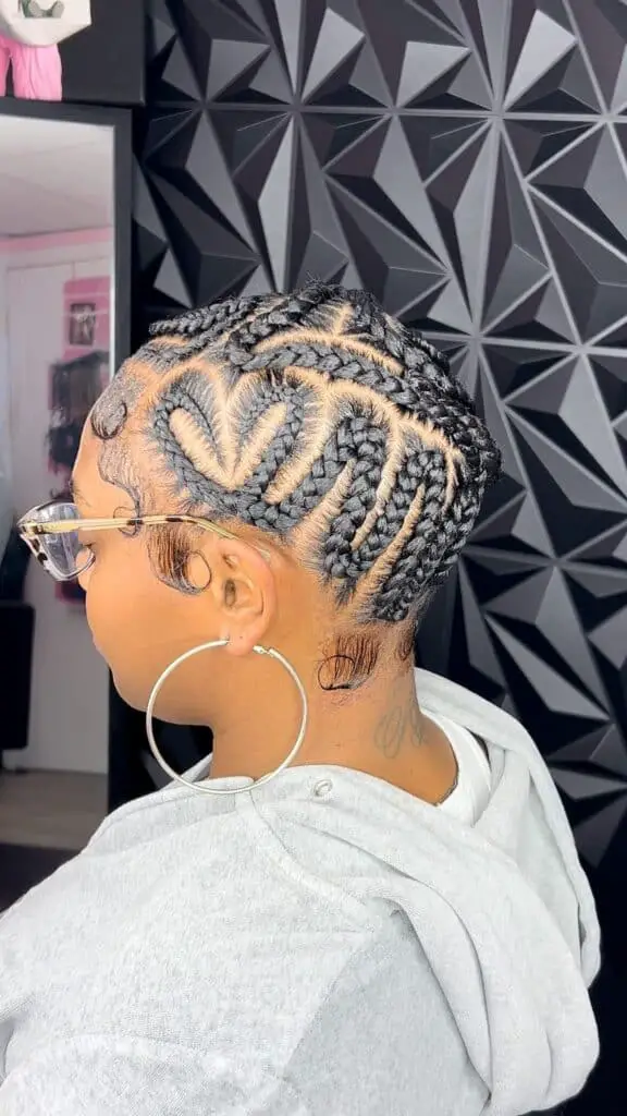 thick braided bald head cornrows, thick bald baldie 