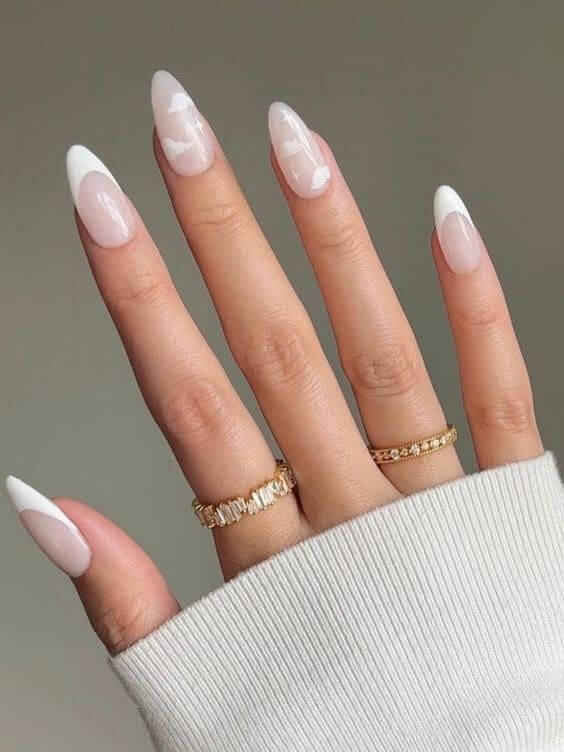 Clean white nails to copy