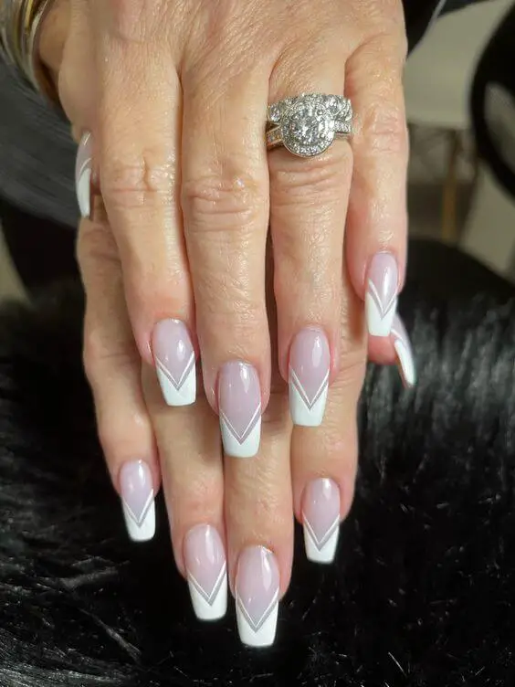 Clean white nails to copy