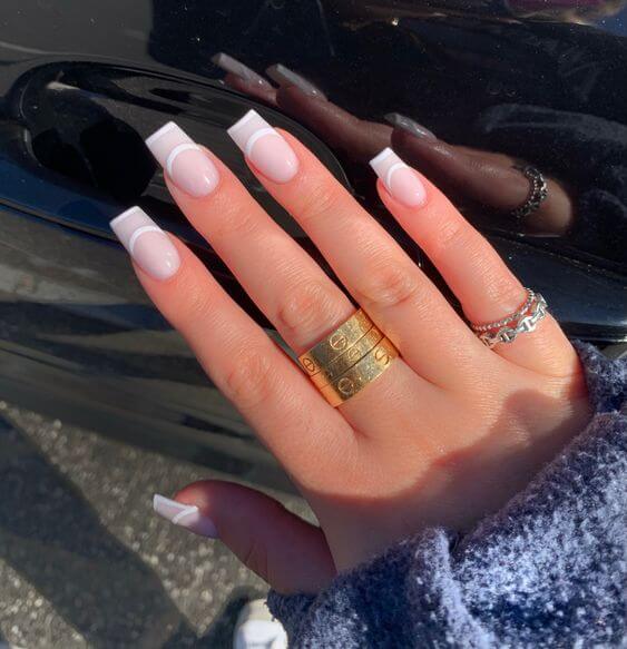 Clean white nails to copy