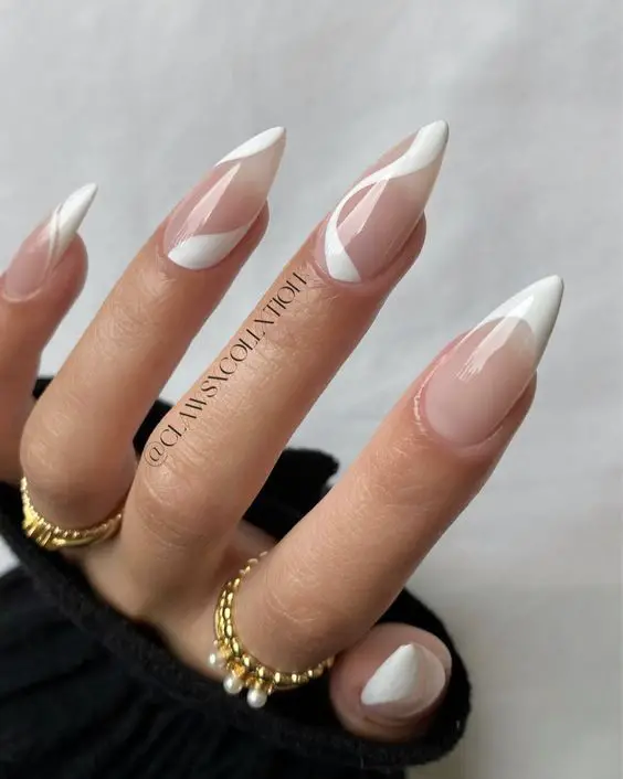 Clean white nails to copy