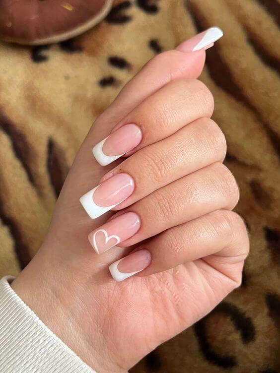 Clean white nails to copy