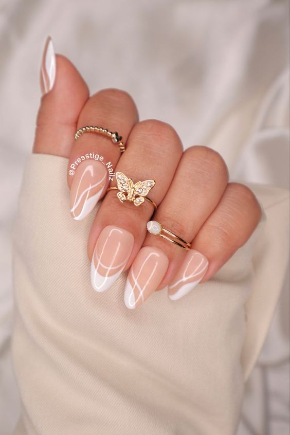 Clean white nails to copy